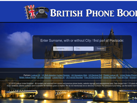 'britishphonebook.com' screenshot