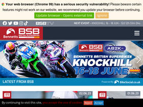 'britishsuperbike.com' screenshot