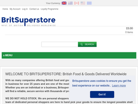 'britsuperstore.com' screenshot