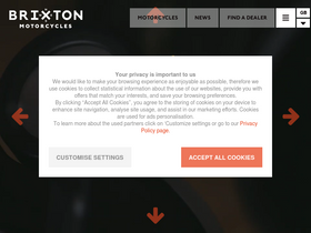 'brixton-motorcycles.com' screenshot