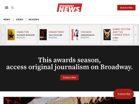 'broadwaynews.com' screenshot