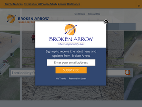 'brokenarrowok.gov' screenshot
