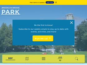 'brooklynbridgepark.org' screenshot