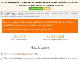 'browser-update.org' screenshot