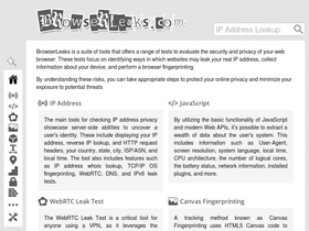 'browserleaks.com' screenshot