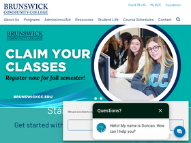 'brunswickcc.edu' screenshot