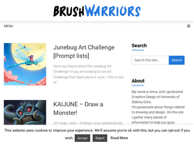 'brushwarriors.com' screenshot