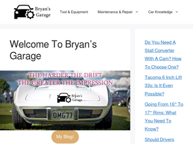 'bryansgarage.com' screenshot