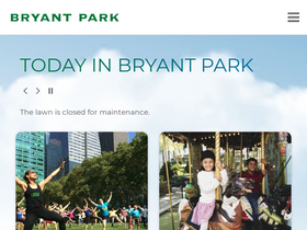 'bryantpark.org' screenshot