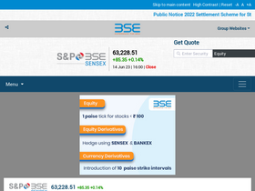 'bseindia.com' screenshot