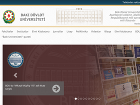 'bsu.edu.az' screenshot