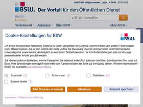 'bsw.de' screenshot