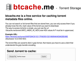 'btcache.me' screenshot