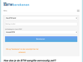 'btwberekenen24.nl' screenshot