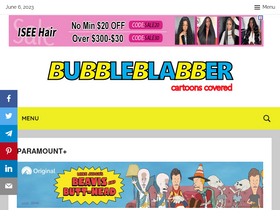 'bubbleblabber.com' screenshot