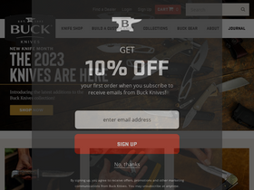 'buckknives.com' screenshot
