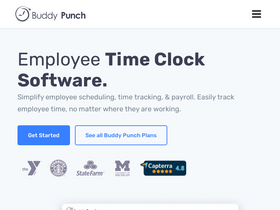 'buddypunch.com' screenshot