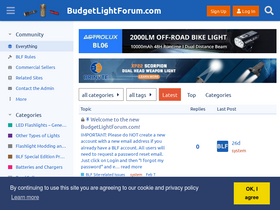 'budgetlightforum.com' screenshot