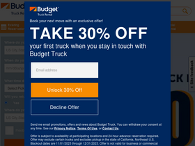 'budgettruck.com' screenshot