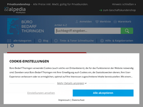 'buero-bedarf-thueringen.de' screenshot