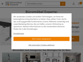 'bueromoebel-experte.de' screenshot