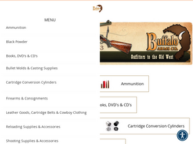 'buffaloarms.com' screenshot