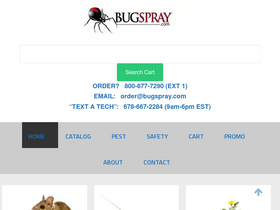 'bugspray.com' screenshot