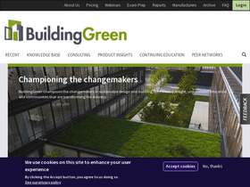 'buildinggreen.com' screenshot