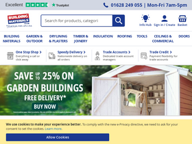'buildingmaterials.co.uk' screenshot