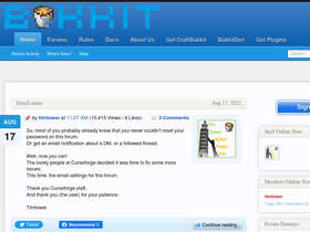 'bukkit.org' screenshot