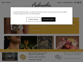 'bukowskis.com' screenshot