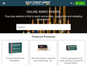 'bulkcheapammo.com' screenshot