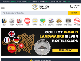 'bullionexchanges.com' screenshot