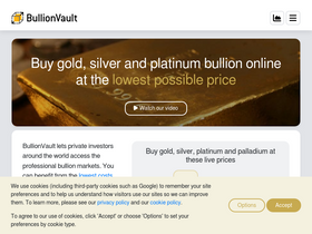 'bullionvault.com' screenshot