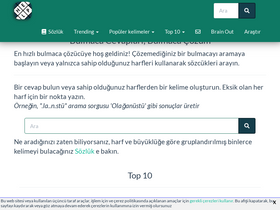 'bulmacacozum.com' screenshot