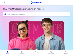'bumeran.com.mx' screenshot