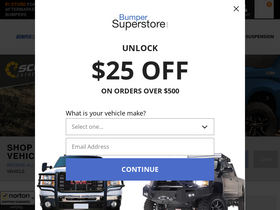 'bumpersuperstore.com' screenshot
