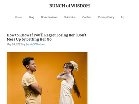 'bunchofwisdom.com' screenshot