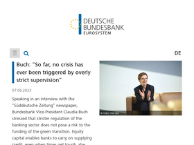 'bundesbank.de' screenshot