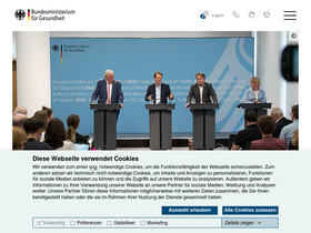 'bundesgesundheitsministerium.de' screenshot