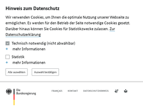 'bundesregierung.de' screenshot