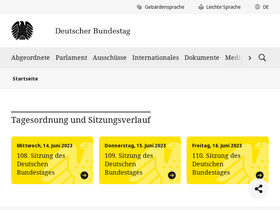 'bundestag.de' screenshot