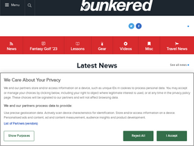 'bunkered.co.uk' screenshot