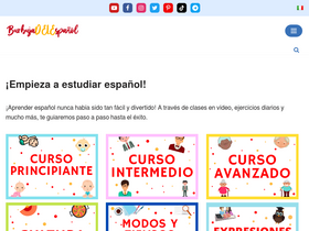 'burbujadelespanol.com' screenshot