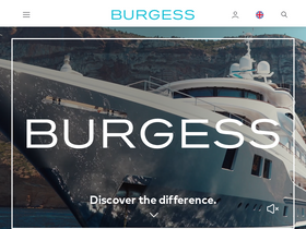 'burgessyachts.com' screenshot