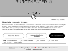 'burgtheater.at' screenshot