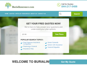 'burialinsurance.com' screenshot