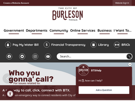'burlesontx.com' screenshot