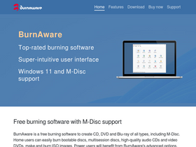 'burnaware.com' screenshot