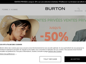 'burton.fr' screenshot